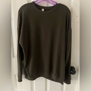 🧘🏽‍♀️ VGUC Alo Yoga Green Soho Pullover Sweater - Sz Medium